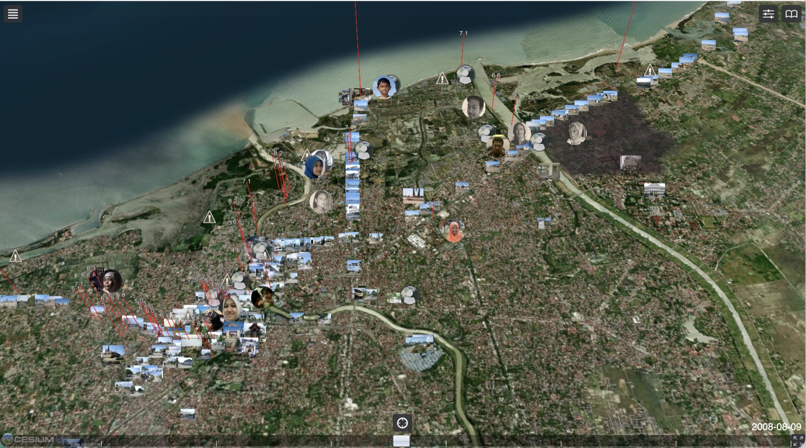 アチェ津波アーカイブのローカル画像